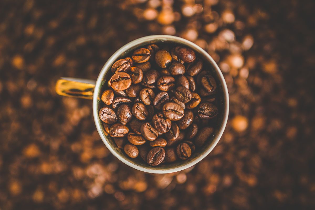 Mug of Coffee beans