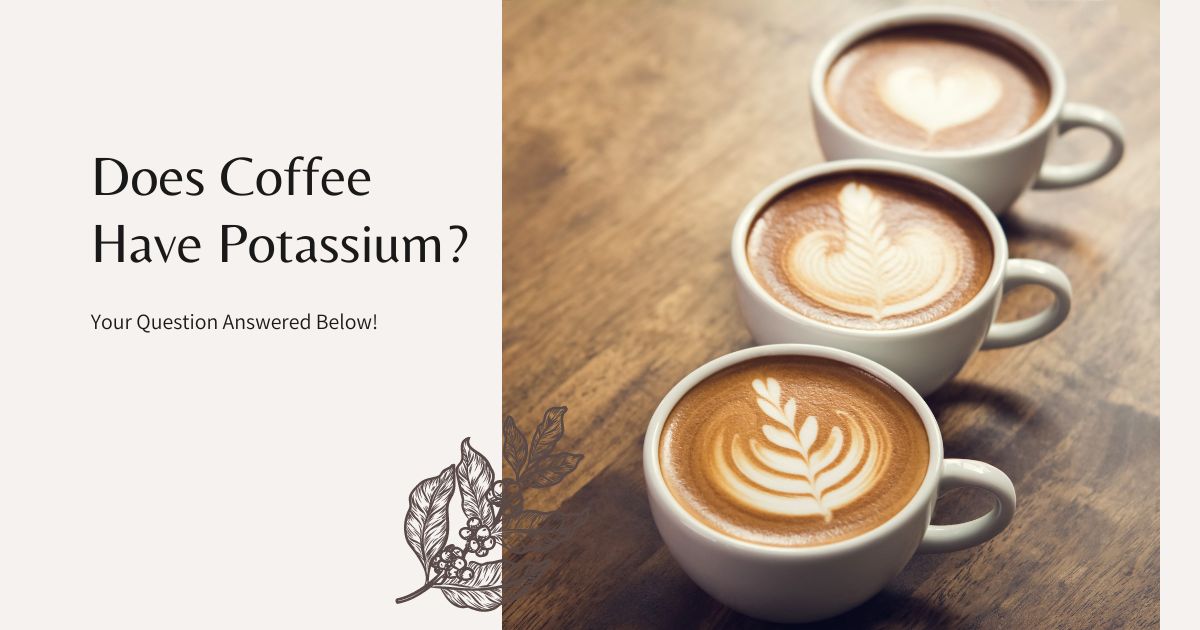 does coffee have potassium