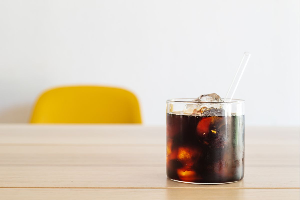 Cold brew coffee on the table