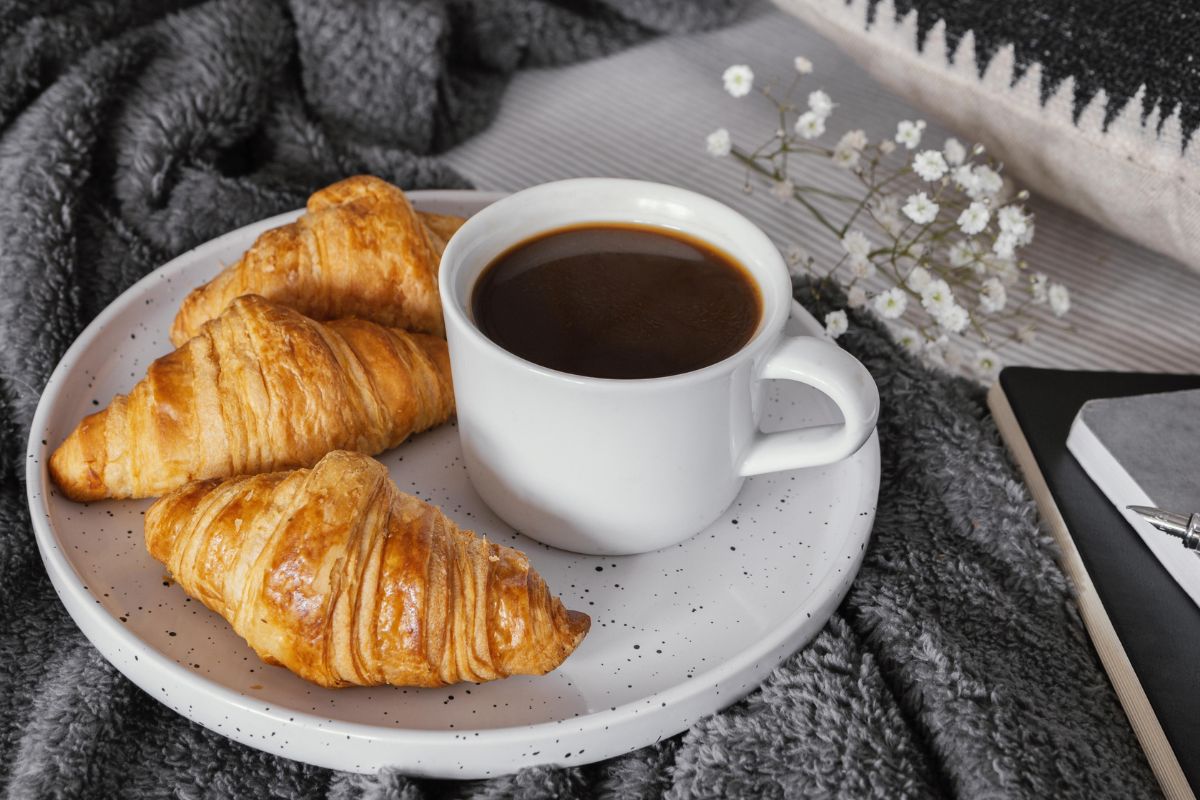 Coffee and croissants